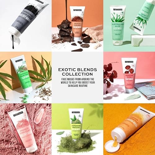 Freeman Exotic Blends Facial Mask 4 Piece Set, Peel-Off & Jelly Masks, Cleansing, Pore-Clearing & Hydrating Facial Masks, For All Skin Types, Includes Silicone Mask Brush, Vegan & Cruelty-Free thumbnail 19