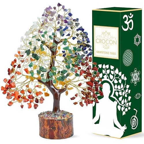 The Original 7 Chakra Crystal Tree Birthday Gifts for Women, Healing Crystal Tree of Life Sister birthday gifts Room & Home Decor Gift for Mom Her Positive Energy New House Warming Gift Women unique - Image 1