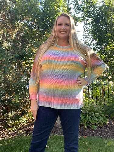 RITERA Plus Size Sweaters for Women Winter Long Sleeve Pullover Sweater Crew Neck Oversized Tops XL-5XL thumbnail 3