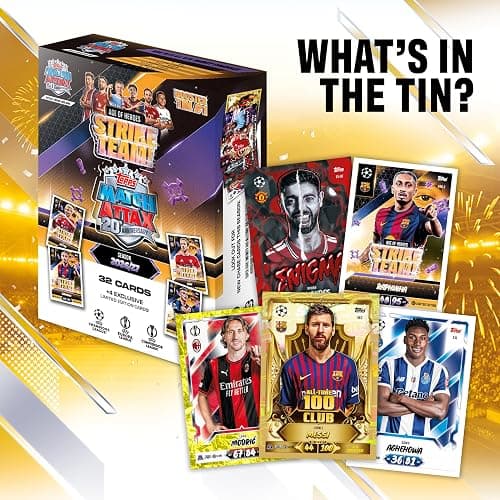 Topps Match Attax UCC 2026/27 - Booster Tin 1 (Strike Team) | Each Booster Tin contains 36 cards, including four exclusive Age of Heroes Limited Edition cards. thumbnail 7