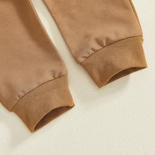 Fufuriprefer Toddler Baby Boy Basketball Outfit Game Day Long Sleeve Sweatshirt Solid Jogger Pant Set Spring Clothes thumbnail 6