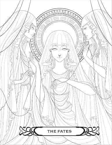 Badass Women of Greek Mythology Coloring Book: 45 Goddesses, Mortals, and Monsters to Color thumbnail 7