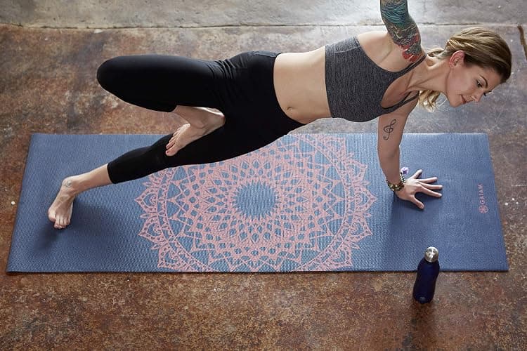 Gaiam Print Yoga Mat, Non Slip Exercise & Fitness Mat for All Types of Yoga, Pilates & Floor Exercises thumbnail 6
