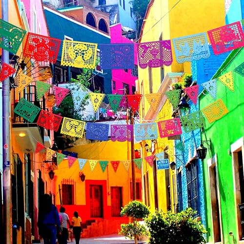 Qpout 4Pack Mexican Party Decorations Banners Felt Dia De Los Muertos Garland Colorful Mexican Fiesta Papel Picado Banner for Fiesta Birthday Baby Shower Party Decorations Indoor Outdoor Decor thumbnail 6