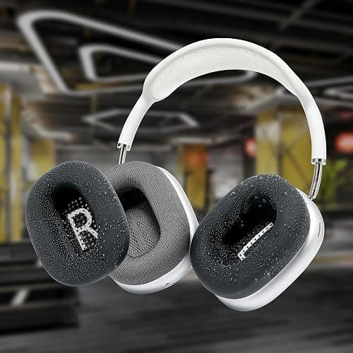WC SweatZ Max - Patented Silicone Sweat Covers for AirPods Max 1 | Made by Wicked Cushions | (Does Not Fit AirPods Max 2). Sweatproof, Full Earpad Protection | Black thumbnail 7