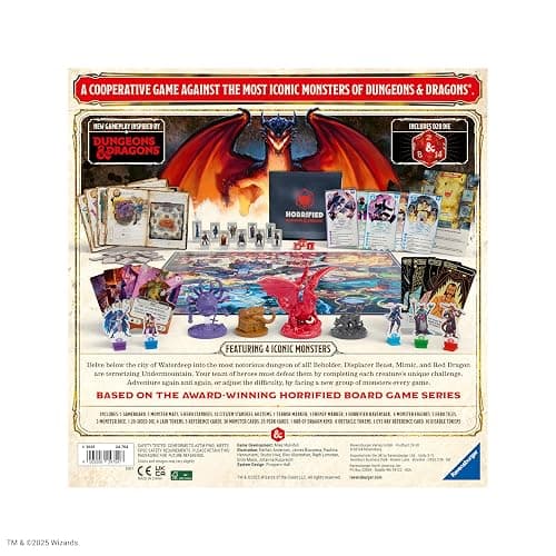 Ravensburger Horrified Games – Dungeons & Dragons – Strategy Board Game – Boost Critical Thinking & Teamwork – Cooperative Gameplay – Unique Monster Challenges – 1 to 5 Players – Adults & Kids 10+ thumbnail 6