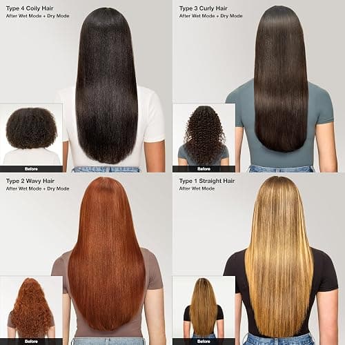 Shark SilkiPro™ Straight | Wet-to-Dry Hair Straightener + Rapid Blow Dryer | 3 Interchangeable Combs | Ultra-Fast Drying | No Heat Damage | for All Hair Types | Rose Petal | HT400PK thumbnail 3