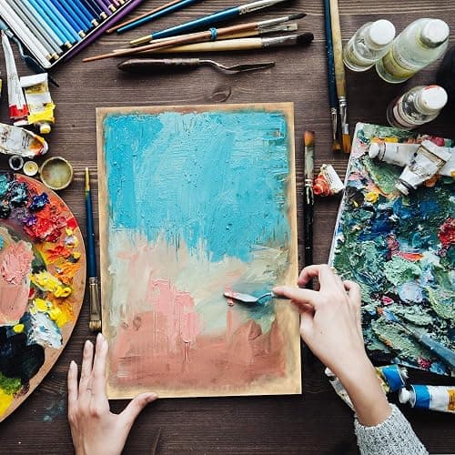 ARTEZA Wooden Canvas Board, 8x10 Inch, Pack of 5 | Cradled Birch Panels for Painting, Acrylic Pouring, Encaustic Art & Wood Burning thumbnail 7