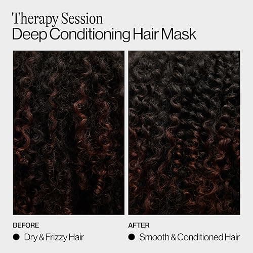 Eva NYC Therapy Session Deep Conditioning Hair Mask with Vegan Protein, Jojoba Oil + Argan Oil - Hydrate, Soften + Repair Hair Strength - Sulfate Free - Warm Vanilla Scent - 13.5 fl oz thumbnail 7