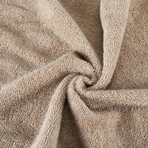 Amazon Basics Fade-Resistant 100% Cotton Bath Towel, 2 Pack, 30"x54", Taupe thumbnail 6