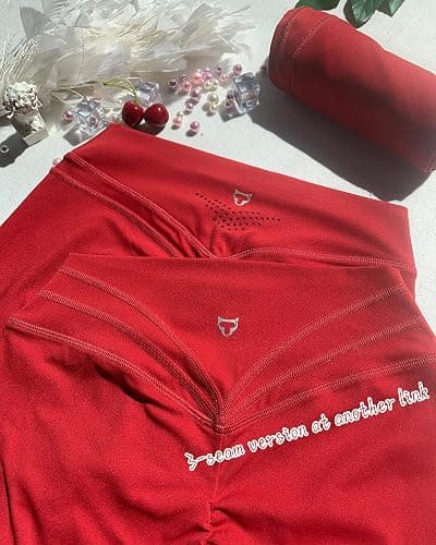 TomTiger Yoga Shorts for Women Tummy Control High Waist Biker Shorts Exercise Workout Curve Lifting Tights Short Pants thumbnail 5