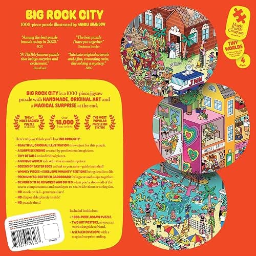 Magic Puzzles 3-Pack • Series Four • Big Rock City, The Awakened Artifacts, & The Peckish Pirates • 1000-Piece Jigsaw Puzzles from The Magic Puzzle Company thumbnail 8