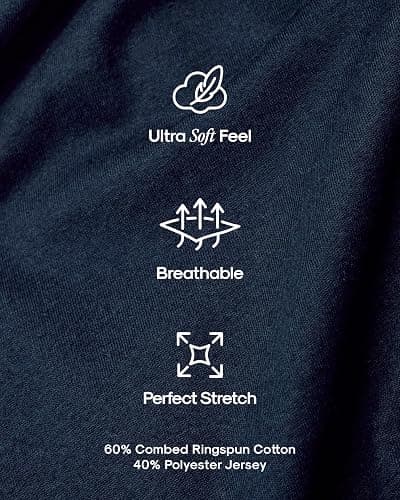 True Classic Mens T-Shirts – Short Sleeve Crew Neck T Shirts for Man, Cotton Blend Plain Novelty Men's T-Shirts thumbnail 7