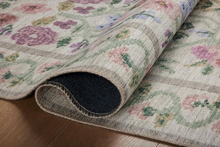 Loloi Rifle Paper Co. Rosa Collection RSA-01 Ivory 5'-0" x 7'-6" Area Rug thumbnail 9