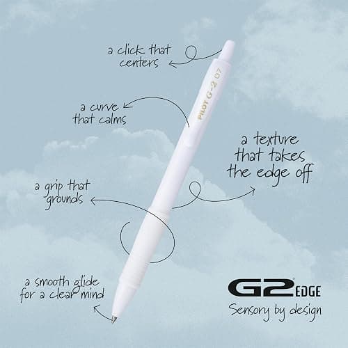 PILOT G2 Edge White, Premium Gel Roller Pens, 8ct box, Fine Point 0.7 mm thumbnail 5
