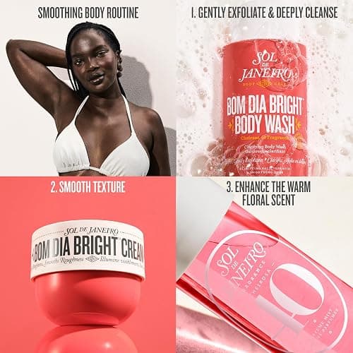 Sol de Janeiro Bom Dia Bright Body Cream with Vitamin C, 240ml with Cheirosa '40 Hair & Body Fragrance Mist 240ml Gift Bundle thumbnail 9