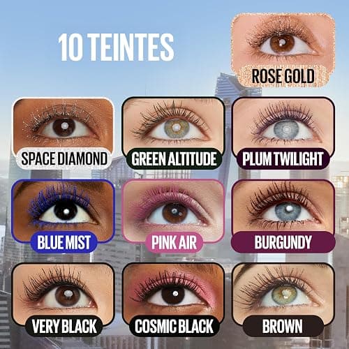 Maybelline New York - Mascara Pailleté Couleur Or - Volume & Longueur - Sky High - Teinte : Gold Glitz - 7,2 ml thumbnail 6