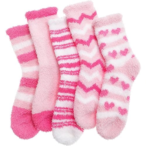 Anlisim Fuzzy Socks for Women, Soft Comfy Cozy Fluffy Thick Winter Warm Fleece Slipper Socks - Image 1
