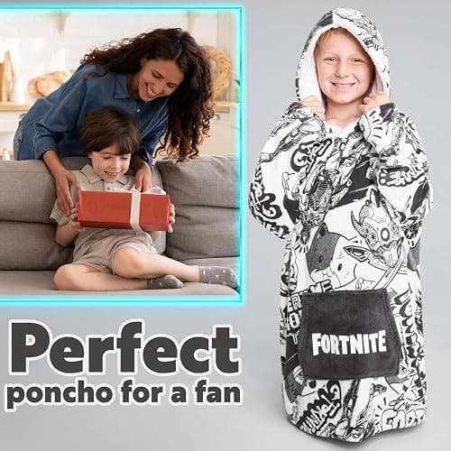 Fortnite Blanket Hoodie for Boys Teens Oversized Fleece Pullover Hooded Sweatshirt Wearable Blanket Gamer Gifts for Boys thumbnail 5