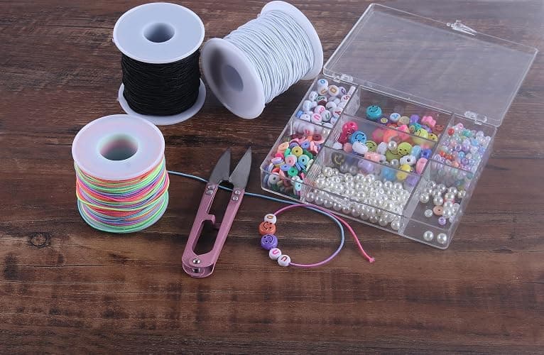 KONMAY 1.0mm Stretchy Bracelet String, Elastic Beading Cord for Pony Beads, Kandi Bracelets, Necklaces & DIY Crafts, Mixed, 50 Yards Each thumbnail 2