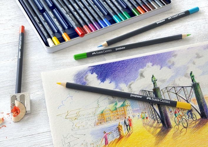 Faber-Castell Creative Studio Goldfaber Color Pencils - Tin of 48 thumbnail 2