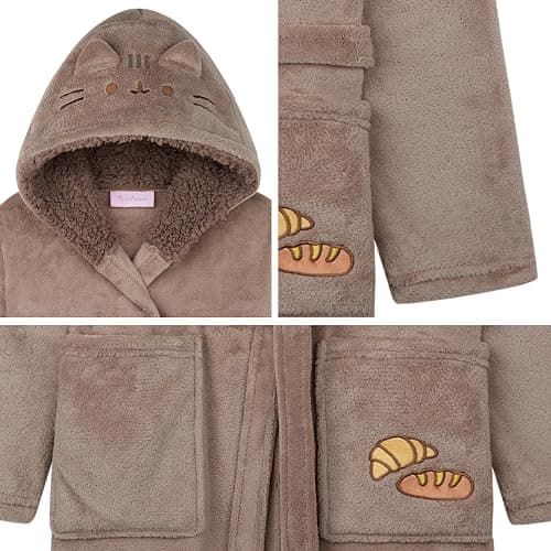 Get Trend Robe for Women Teens, S-XL, Soft Fleece Dressing Gown with Hood, Plush Bathrobe, Cozy Loungewear, Gifts for Women thumbnail 5