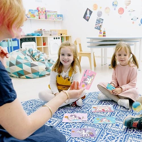 Fake Credit Cards for Kids, Play Credit Cards Pretend Debit Credit Cards for Girls and Boys, Fake Toy Cards 10pcs thumbnail 2