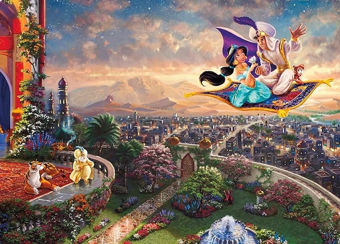 Ceaco - Disney - Thomas Kinkade - Aladdin - 1000 Piece Jigsaw Puzzle thumbnail 3
