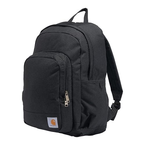 Carhartt 25L Classic Laptop Backpack, Durable Water-Resistant Pack W/ 15" Laptop Sleeve and Multiple Organizational Compartments, PFAS Free, Black - Image 1