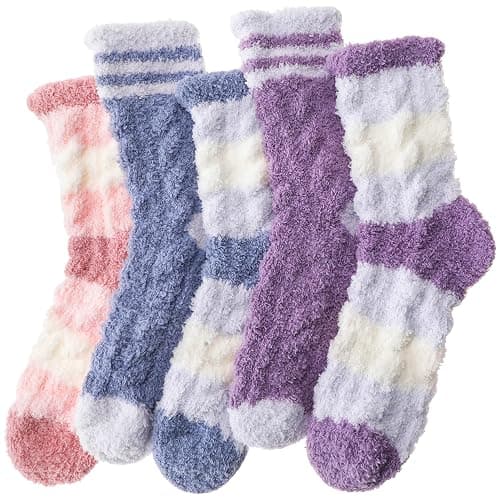 ANTSANG Womens Fuzzy Socks Slipper Winter Fluffy Comfy Cozy Socks Cabin Warm Home Socks - Image 1