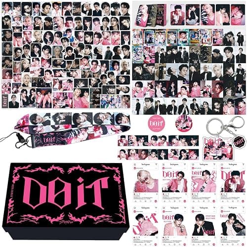 KPOPBP DO IT Album Gift Box Merch, Photocards, SKZ Stickers, Lanyards, Keychains, Gift for Boy and Girls Party Birthdays Decorations - Image 1