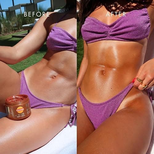 Carroten Gold Shimmer Intensive Tanning Gel | Browning Tan Accelerator | Non-Greasy, Water-Resistant with Carrot and Coconut Oil | Vitamin A & E For Moisture & Hydration | Made in Greece | 5 Fl Oz thumbnail 2