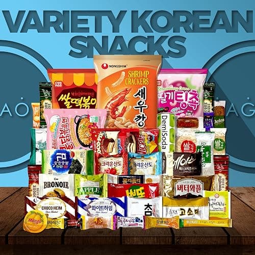 DAGAON Finest Korean Snack Box 42 Count – Variety Snacks Including Korean’s Favorite Chips, Biscuits, Cookies, Pies, Candies. Perfect appetizing Korean treats for any occasions, gifts and everyone. thumbnail 5