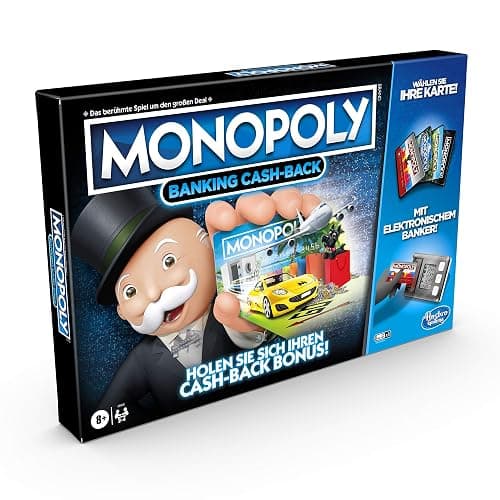 Monopoly Banking Cash-Back, die elektronische Version des beliebten, klassischen Spiels, elektronischer Punktestand und noch mehr Technologie, für die Familie thumbnail 4