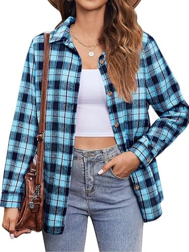 Zeagoo Flannel Shirt Plaid Shirts - Image 1