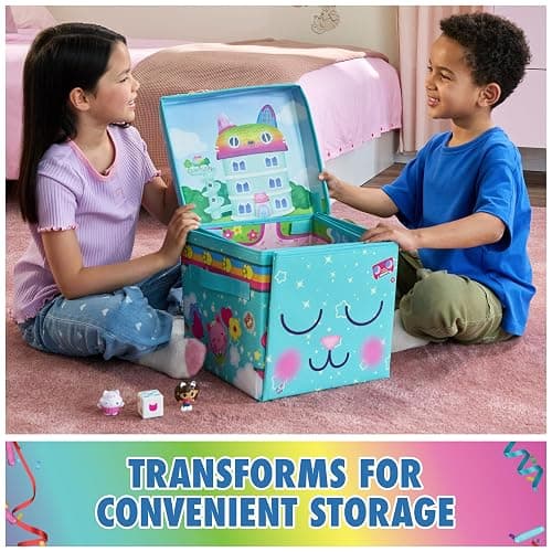 DreamWorks GABBY'S Dollhouse, Gabby Cat Playmat, with 2 Figures, Dollhouse Accessories & Board Game with Dice, Kids Toys for Girls & Boys Ages 3 and Up thumbnail 3