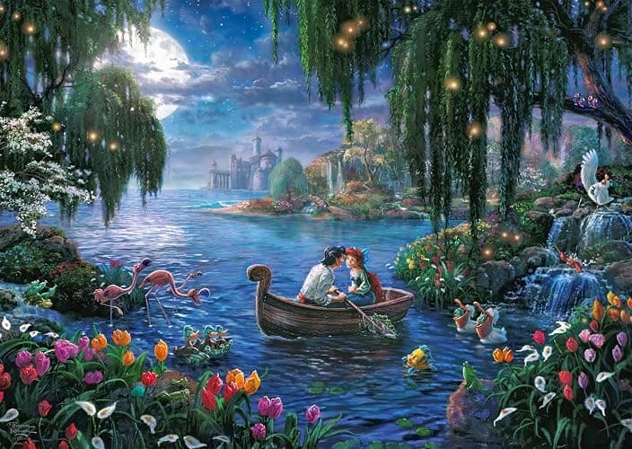 Schmidt 57370 Thomas Kinkade, Disneys The Little Mermaid And Prince Eric, Puzzle da 1000 Pezzi - Image 1
