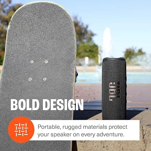 JBL Flip 6 (Black) + Bundle with divvi! Protective Hardshell Case thumbnail 6
