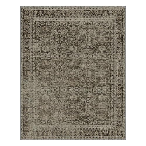 8x10 Area Rug Machine Washable Boho Rug for Living Room,Ultra-Thin Low Pile Carpet,Lightweight Indoor Printed Rug,Non Slip Floral Area Rug for Bedroom, Dining Room, Home Office,Vintage Sage Green thumbnail 9