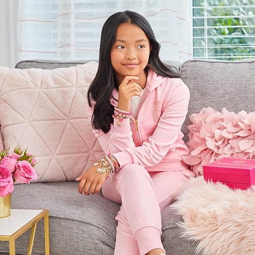 Make It Real Glamour Jewelry Set - Jewelry Box & Friendship Bracelet Kit with Beads, Chains & Charms for Girls & Teens - Ages 8+ thumbnail 2