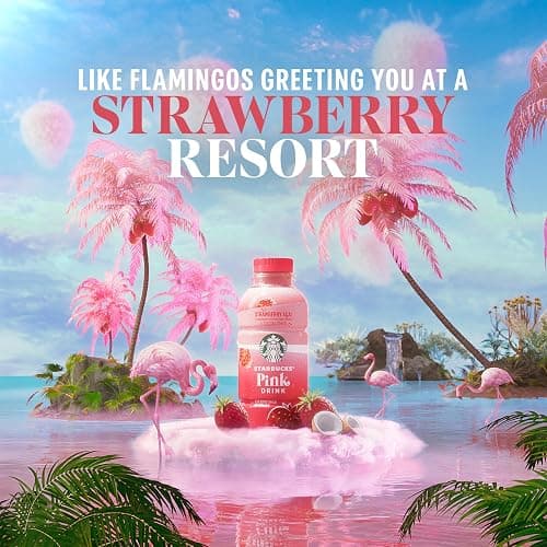 Starbucks Pink Drink, Strawberry Acai with Coconut Milk, 14oz Bottles (12 Pack) thumbnail 5
