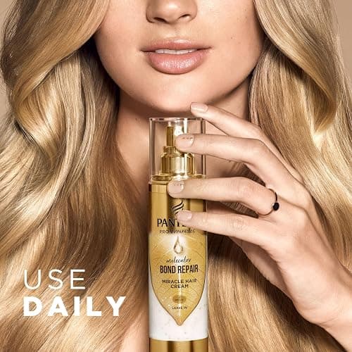 Pantene Bond Repair Shampoo + Conditioner + Deep Conditioning Treatment + 5in1 Lightweight Leave in Miracle Cream. Nourish & Strengthen damaged Hair. Repairs Split Ends. Repair Damaged hair bonds thumbnail 14