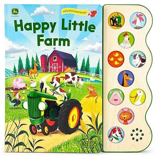 Happy Little Farm (John Deere Kids: Children's Interactive 10-Button Early Bird Sound Books) (John Deere Kids; Early Bird Sound Books)