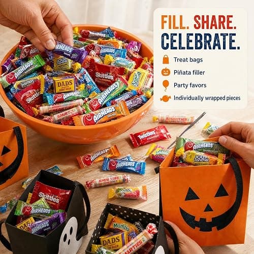 Ultimate Assorted Candy Party Mix - 2 LB Bag - Mega Variety Bulk Assortment - Individually Wrapped Candy - Queen Jax - Variety Pack thumbnail 2