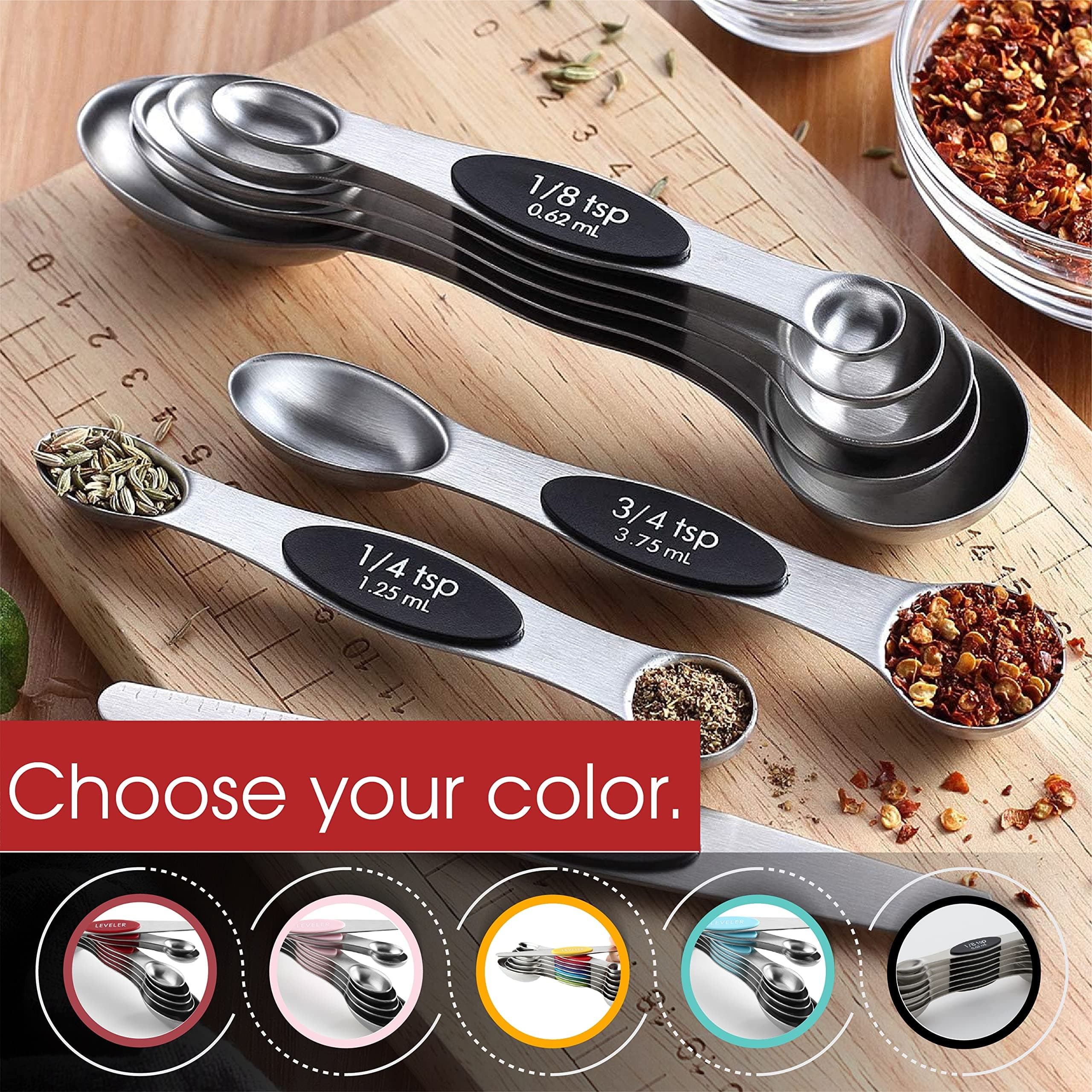Spring Chef Magnetic Measuring Spoons Set thumbnail 9