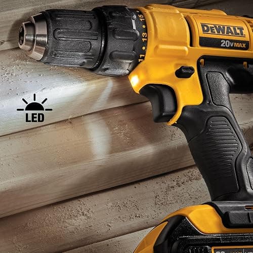 DEWALT 20V MAX Cordless Drill and Impact Driver, Power Tool Combo Kit with 2 Batteries and Charger (DCK240C2) thumbnail 2