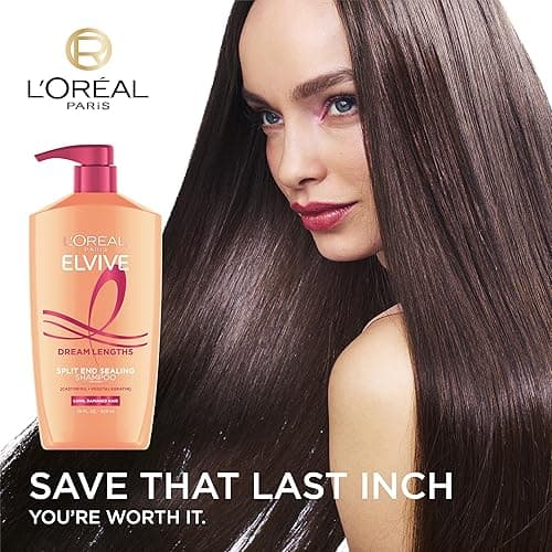 L'Oreal Paris Elvive Dream Lengths Shampoo and Conditioner Kit, Paraben Free, 1 kit - Shampoo & Conditioner set - 28 Fl Oz (Pack of 2) thumbnail 2
