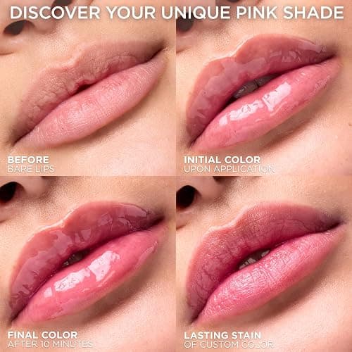 L'Oreal Paris Plump Ambition pH Hyaluron Lip Oil, Color Shifting Lip Tint with 24HR Hydration, Volumizing Shine and Lasting Color, 020 pH Rosé thumbnail 9