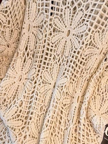 MakeMeChic Women's Plus Size Crochet Boho Tops Summer Vacation Beach Cover Ups Sweater thumbnail 5