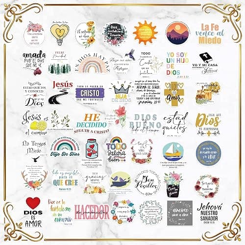 200 PCS Christian Bible Verse Jesus God Stickers - Waterproof Vinyl Scripture Stickers for Bible Journaling Supplies, Water Bottles, Laptops, Notebooks - Religious Inspirational Decals for Faith Gifts thumbnail 3